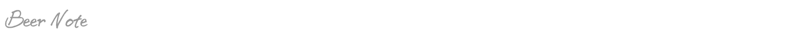 Beer Note font preview